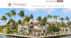 Desktop Screenshot of homepartnerstitle.com