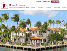 Tablet Screenshot of homepartnerstitle.com
